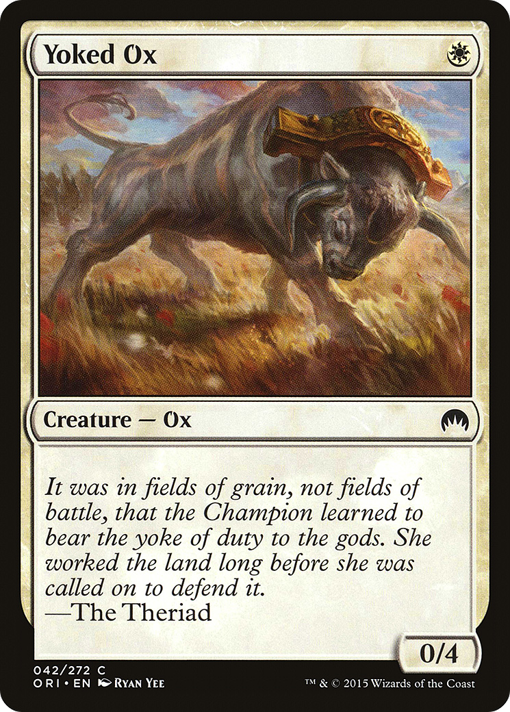 Image of Yoked Ox (ORI-042) - Magic Origins Foil