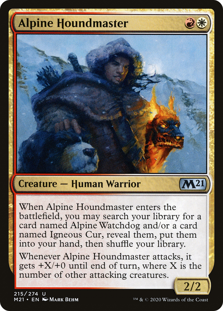 Image of Alpine Houndmaster (M21-215) - Core Set 2021 Foil