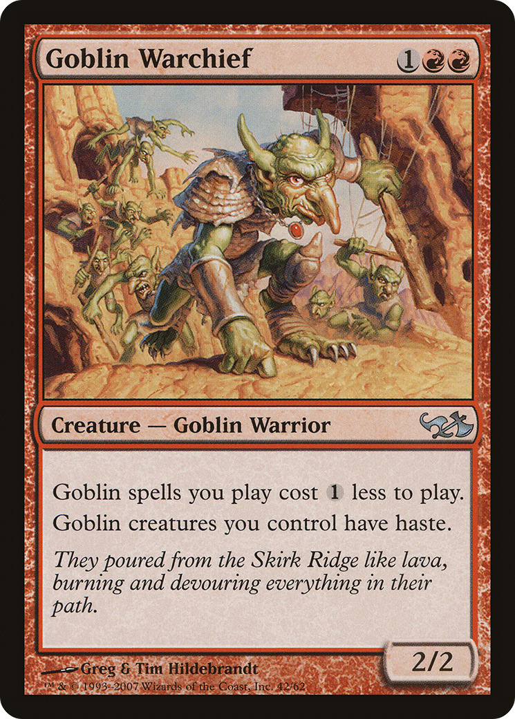 Image of Goblin Warchief (EVG-042) - Duel Decks: Elves vs. Goblins