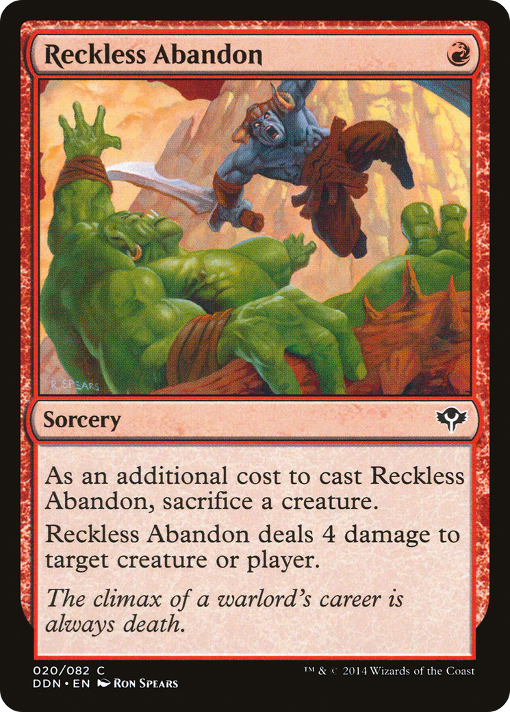 Image of Reckless Abandon (DDN-020) - Duel Decks: Speed vs. Cunning