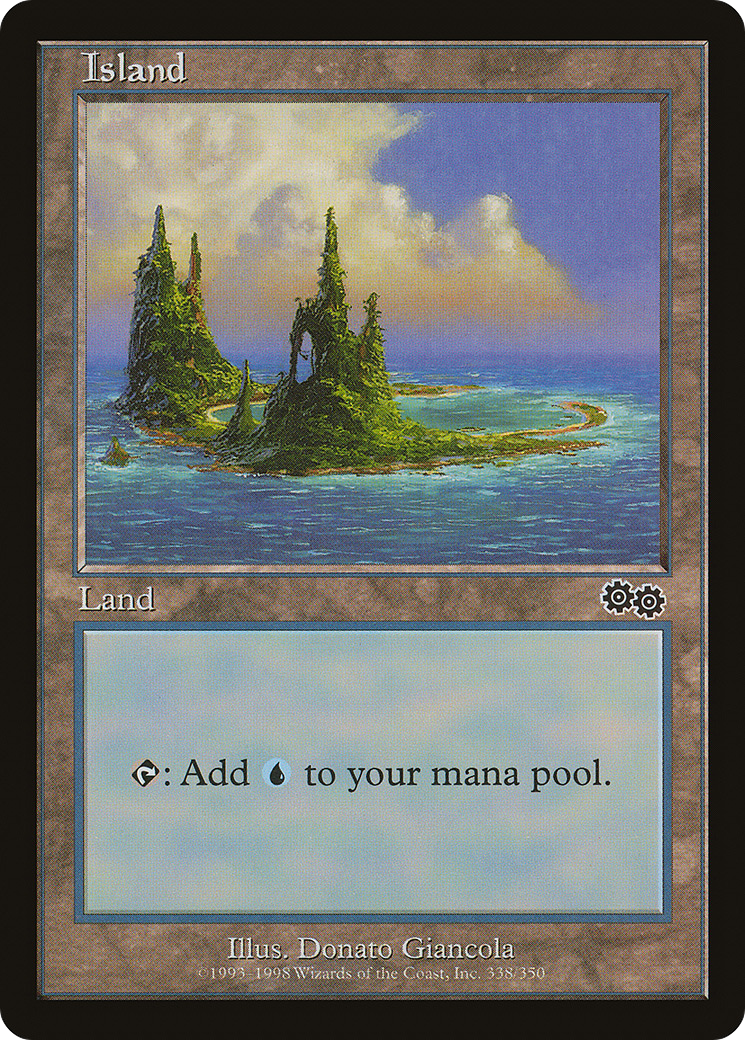 Image of Island (338) (USG-338) - Urza's Saga