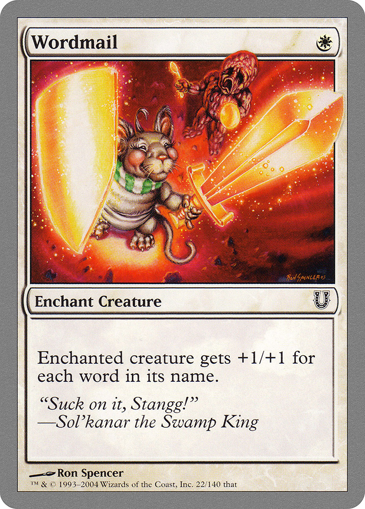 Image of Wordmail (UNH-022) - Unhinged Foil