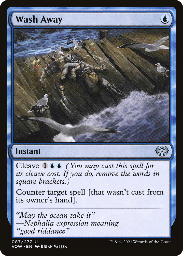 Image of Wash Away (VOW-087) - Innistrad: Crimson Vow Foil