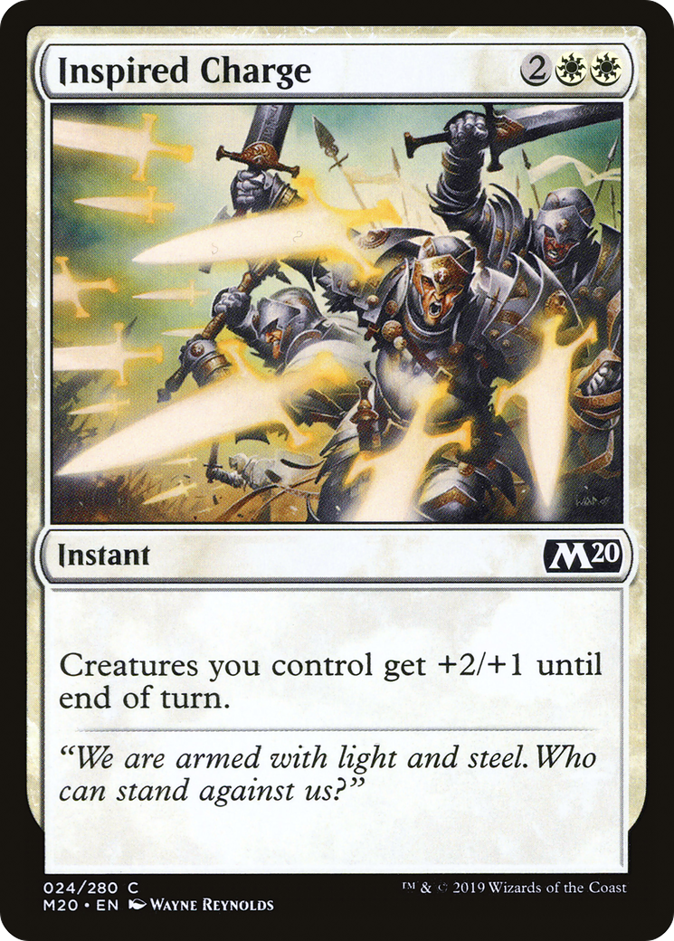 Image of Inspired Charge (M20-024) - Core Set 2020 Foil