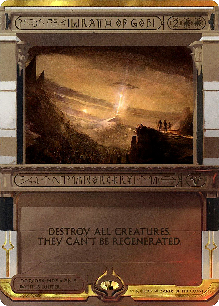 Image of Wrath of God (MPS2-007) - Amonkhet Invocations (Borderless) Foil