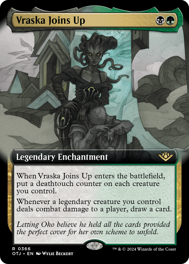 Image of Vraska Joins Up (Extended Art) (OTJ-366) - Outlaws of Thunder Junction: (Extended Art) Foil