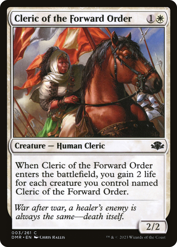 Image of Cleric of the Forward Order (DMR-003) - Dominaria Remastered