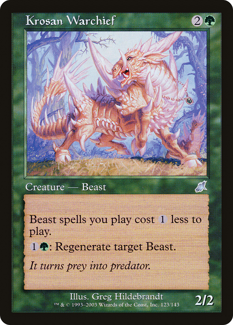 Image of Krosan Warchief (SCG-123) - Scourge Foil