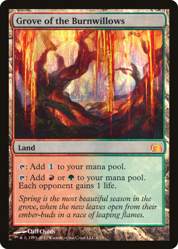 Image of Grove of the Burnwillows (V12-008) - From the Vault: Realms Foil