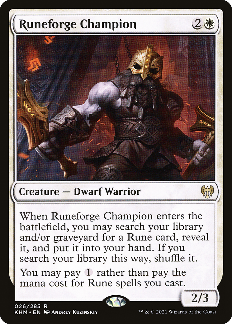 Image of Runeforge Champion (KHM-026) - Kaldheim