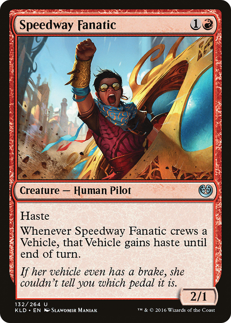 Image of Speedway Fanatic (KLD-132) - Kaladesh Foil