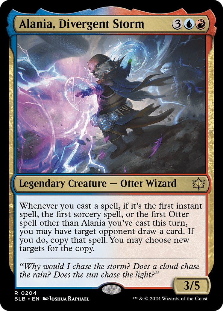 Image of Alania, Divergent Storm (BLB-204) - Bloomburrow Foil