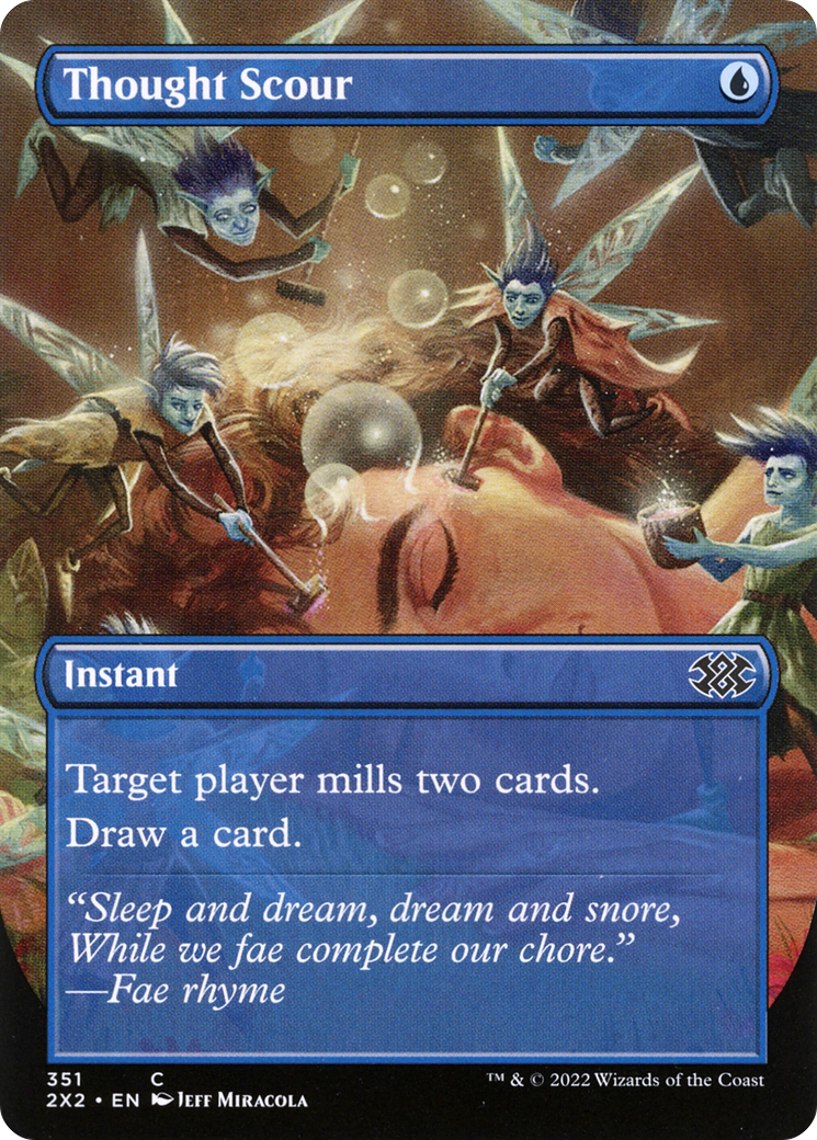 Image of Thought Scour (Borderless) (2X2-351) - Double Masters 2022 (Borderless)