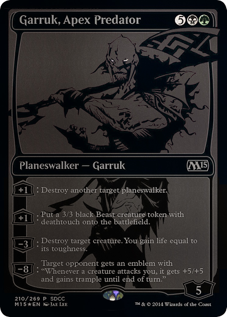 Image of Garruk, Apex Predator (SDCC 2014 Exclusive) (MEDIA-210) - San Diego Comic-Con 2014 Foil