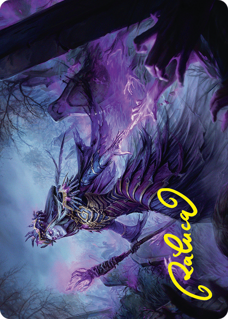 Image of Zul Ashur, Lich Lord // Zul Ashur, Lich Lord (AFDN-010) - Foundations Art Series (Borderless)
