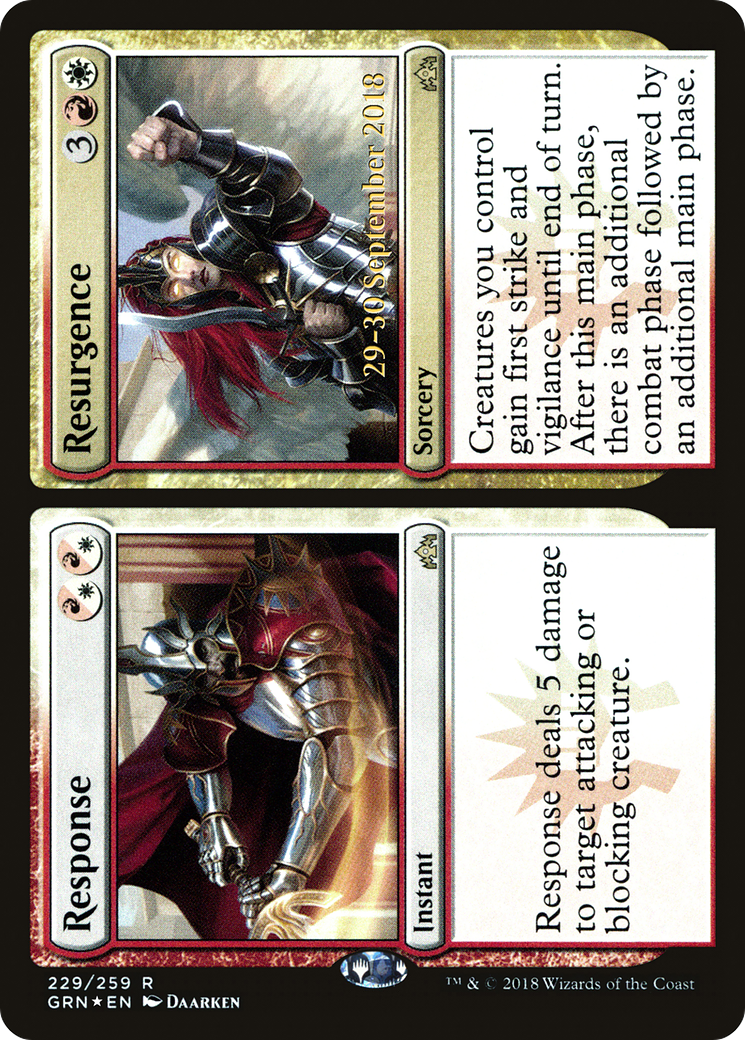 Image of Response // Resurgence (PRE-229) - Guilds of Ravnica Promos Foil