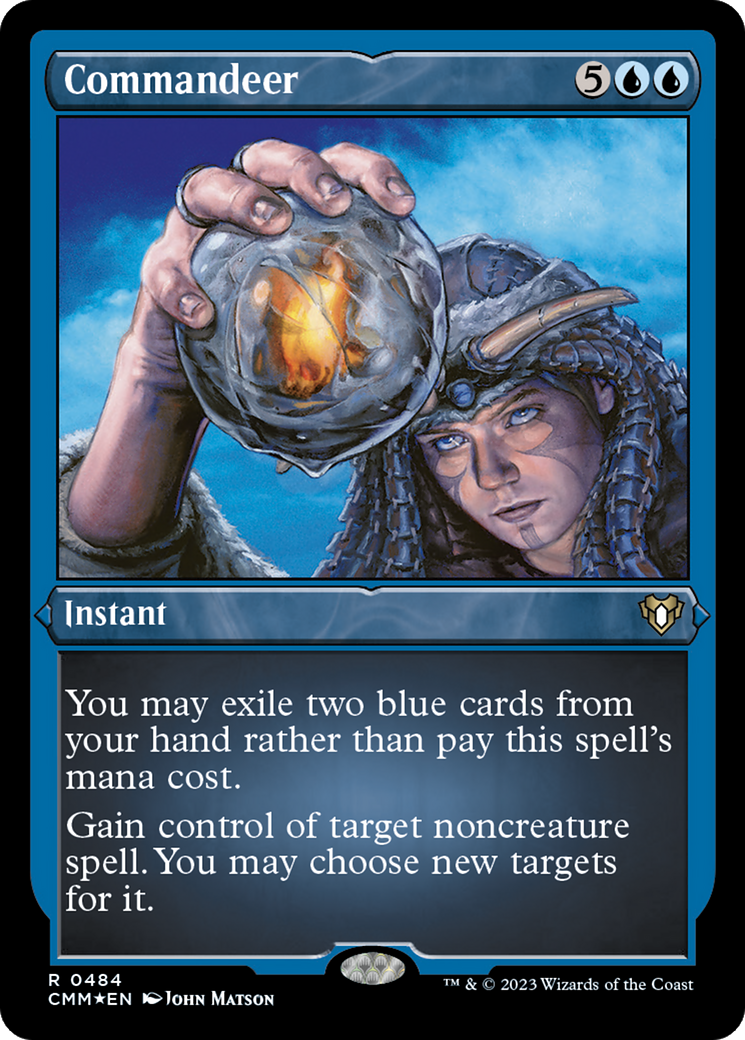 Image of Commandeer (CMM-484) - Commander Masters Etched Foil