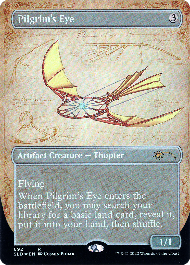 Image of Pilgrim's Eye (Borderless) (SLD-692) - Secret Lair Drop (Borderless) Foil