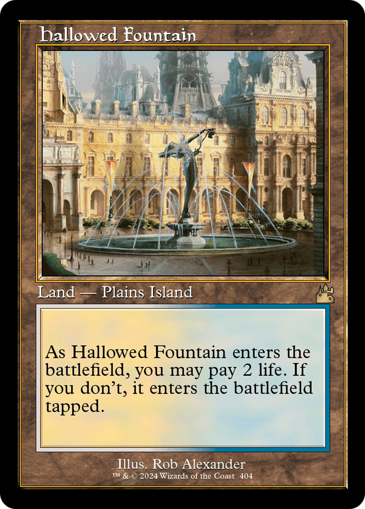 Image of Hallowed Fountain (Retro Frame) (RVR-404) - Ravnica Remastered Foil