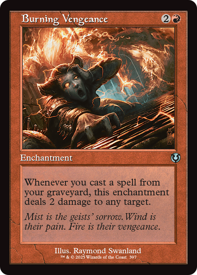 Image of Burning Vengeance (Retro Frame) (INR-397) - Innistrad Remastered
