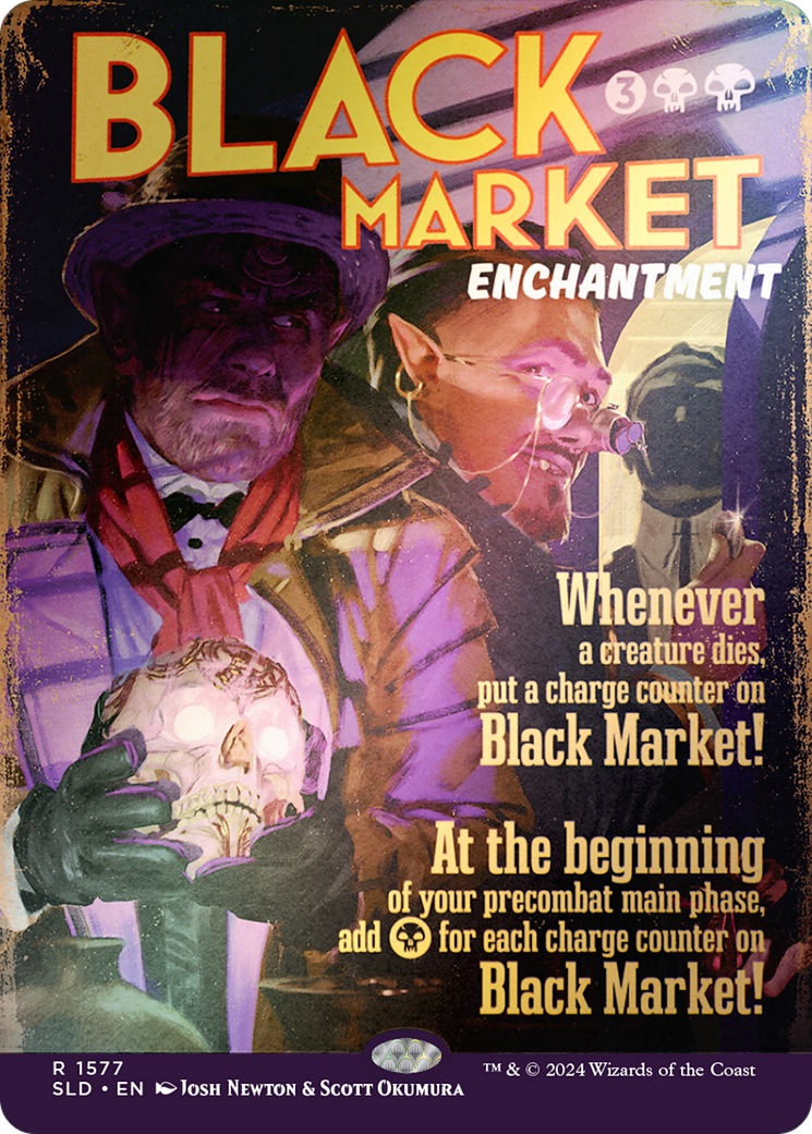 Image of Black Market (Rainbow Foil) (SLD-1577★) - Secret Lair Drop (Borderless) Foil