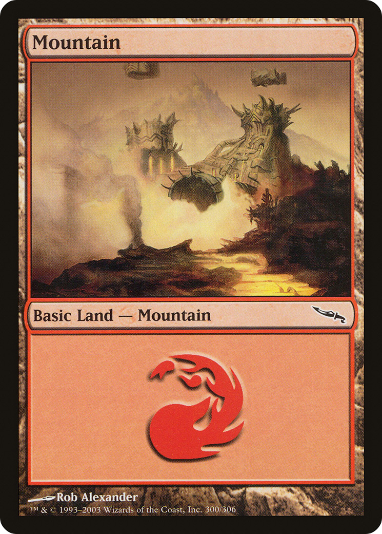 Image of Mountain (300) (MRD-300) - Mirrodin Foil