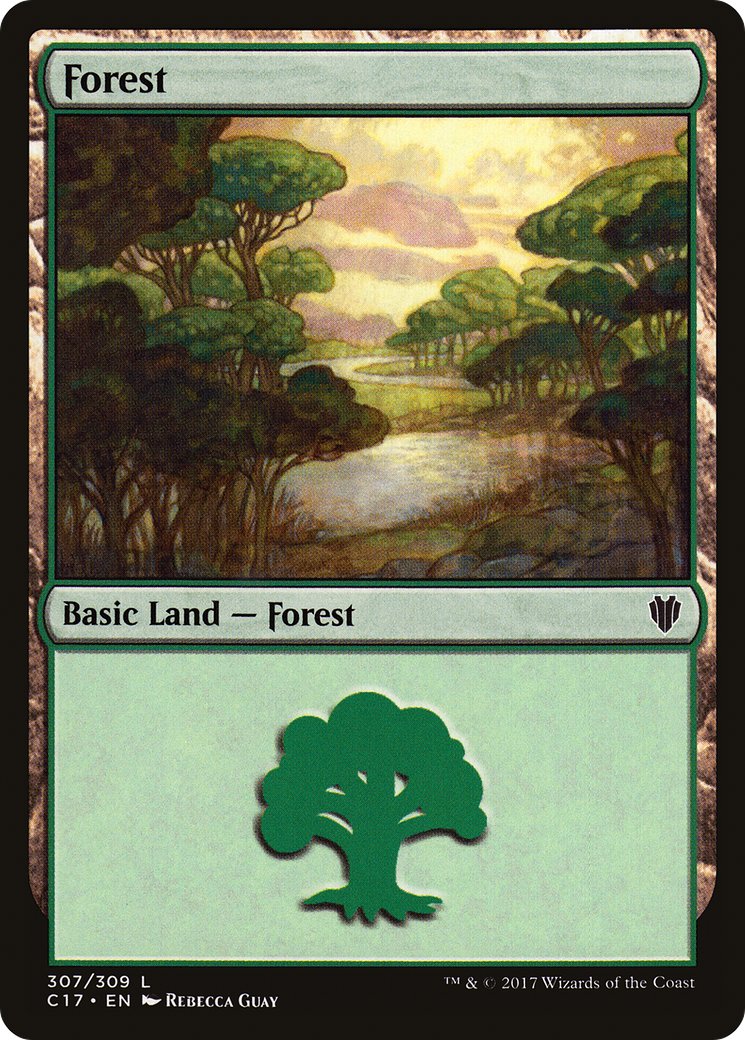 Image of Forest (307) (C17-307) - Commander 2017