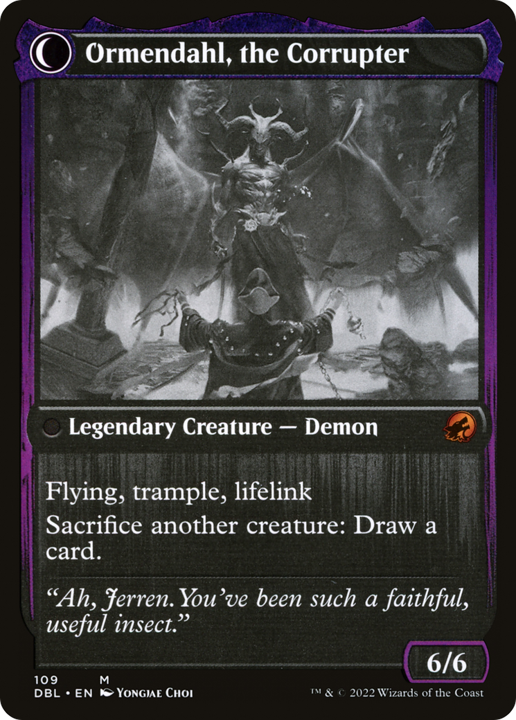 Image of Jerren, Corrupted Bishop (DBL-109) - Innistrad: Double Feature: (Double Faced Transform) Foil