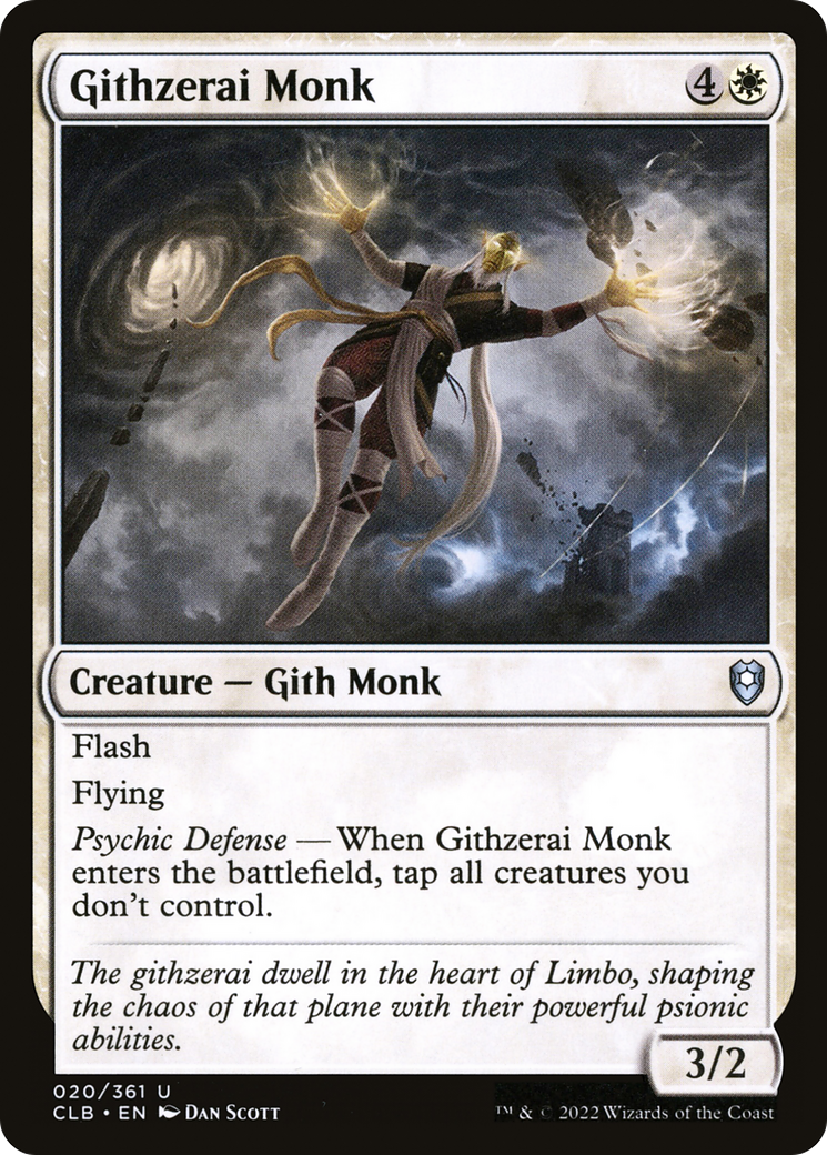 Image of Githzerai Monk (CLB-020) - Commander Legends: Battle for Baldur's Gate
