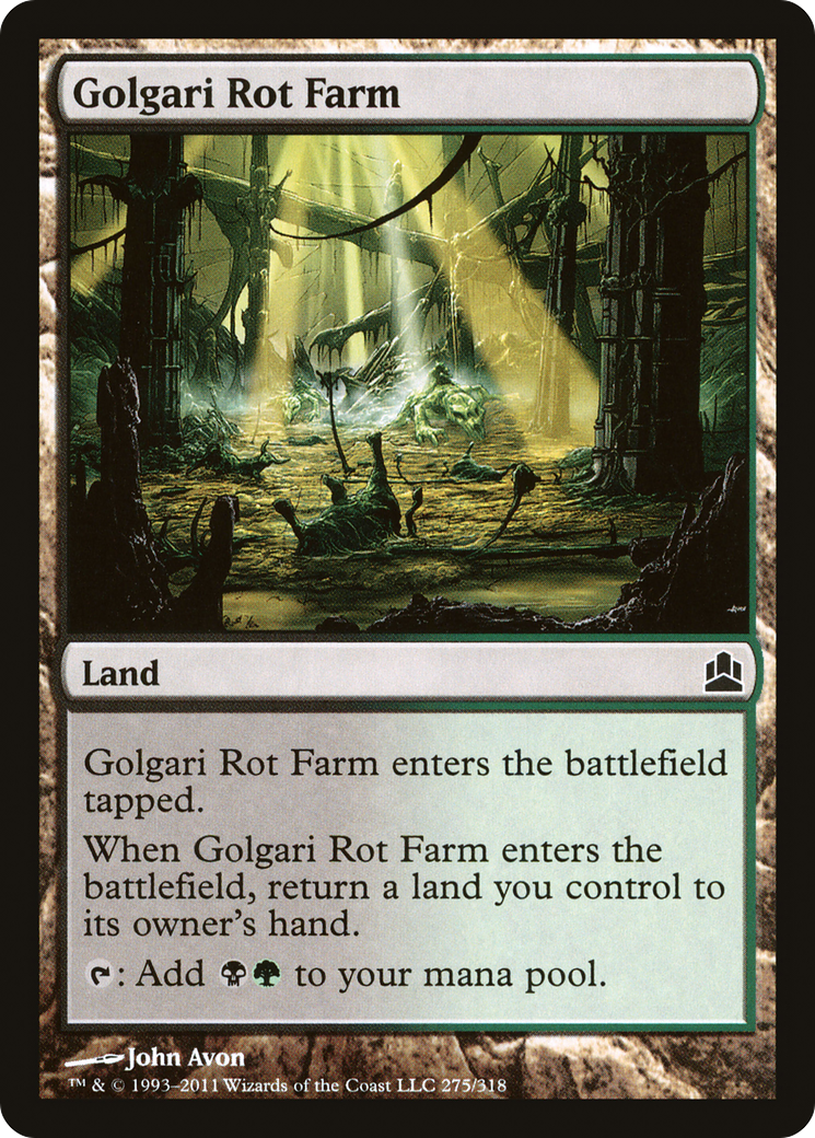 Image of Golgari Rot Farm (CMD-275) - Commander 2011