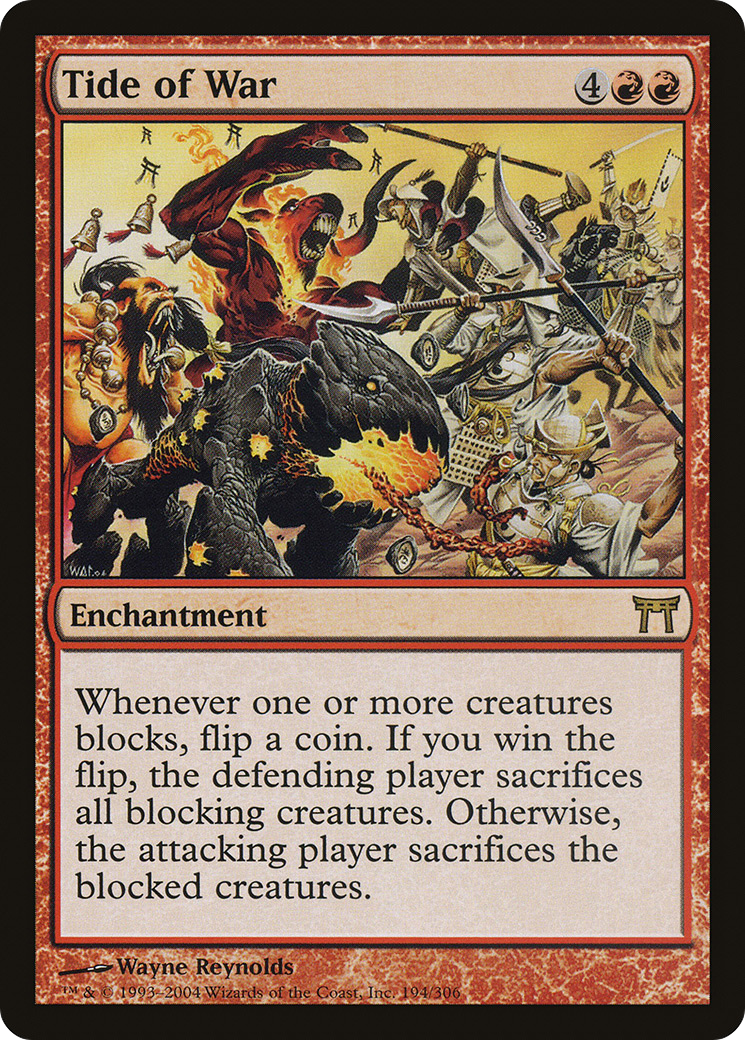 Image of Tide of War (CHK-194) - Champions of Kamigawa Foil