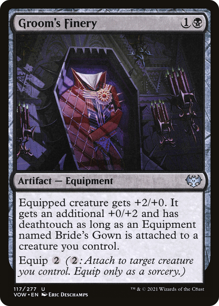 Image of Groom's Finery (VOW-117) - Innistrad: Crimson Vow Foil
