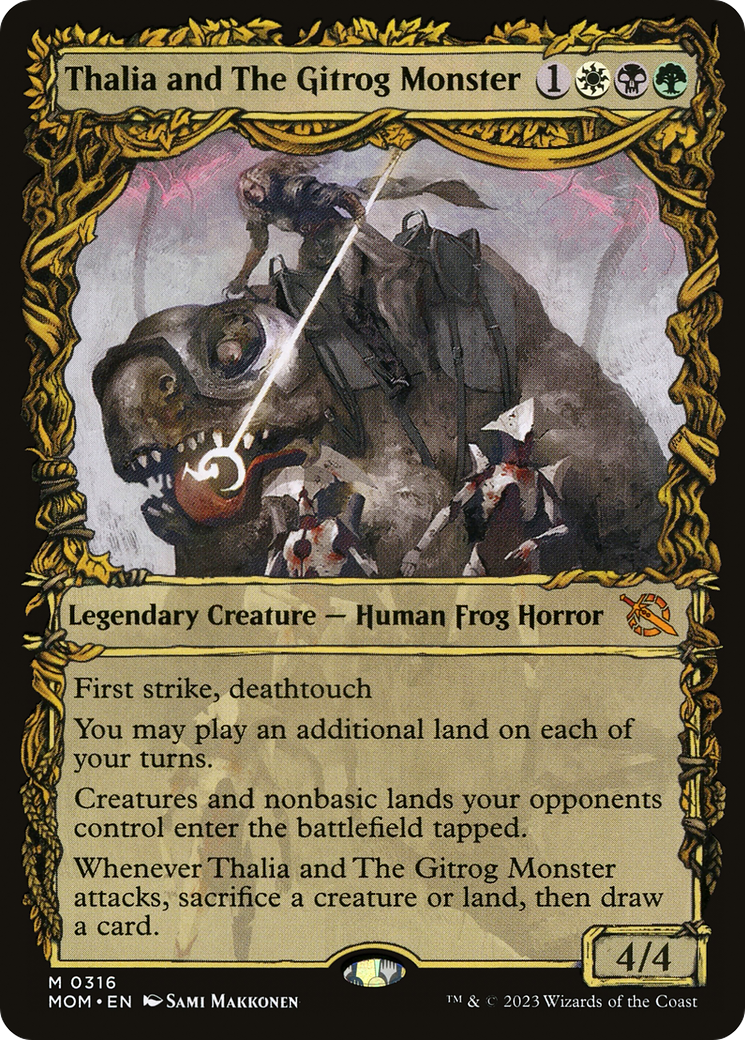 Image of Thalia and The Gitrog Monster (Showcase) (MOM-316) - March of the Machine: (Showcase)