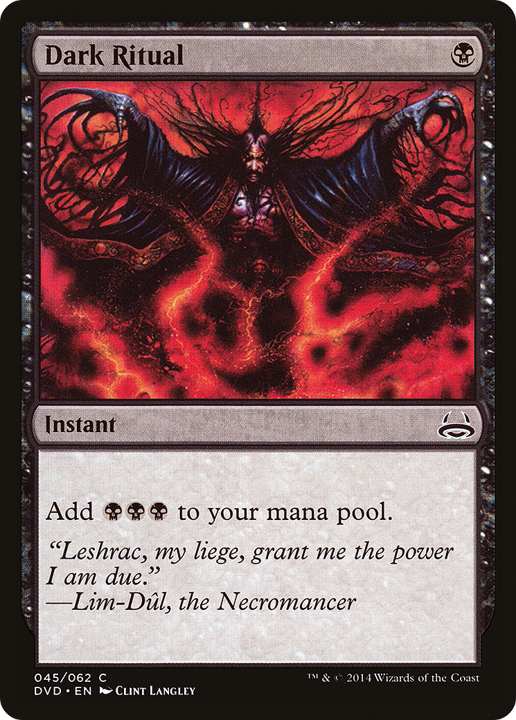 Image of Dark Ritual (DD3-045) - Duel Decks Anthology: Divine vs. Demonic
