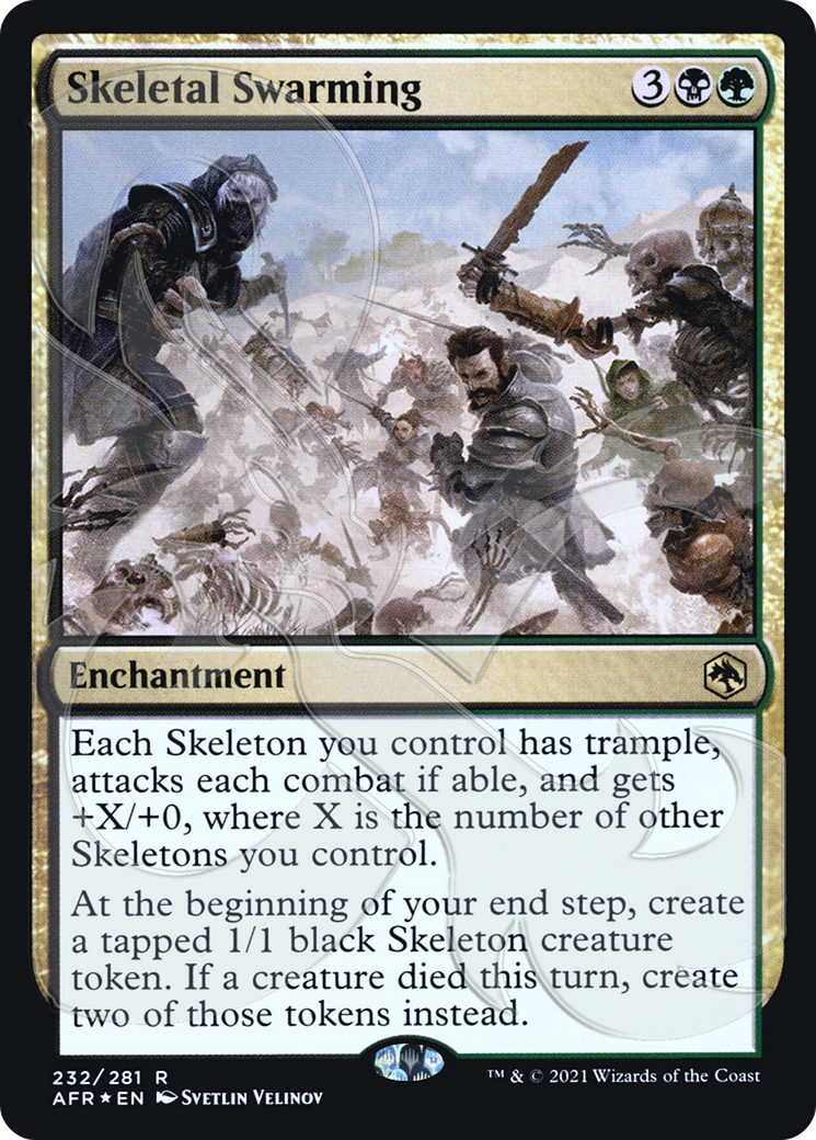 Image of Skeletal Swarming (AFR&-232) - Adventures in the Forgotten Realms Promos Foil