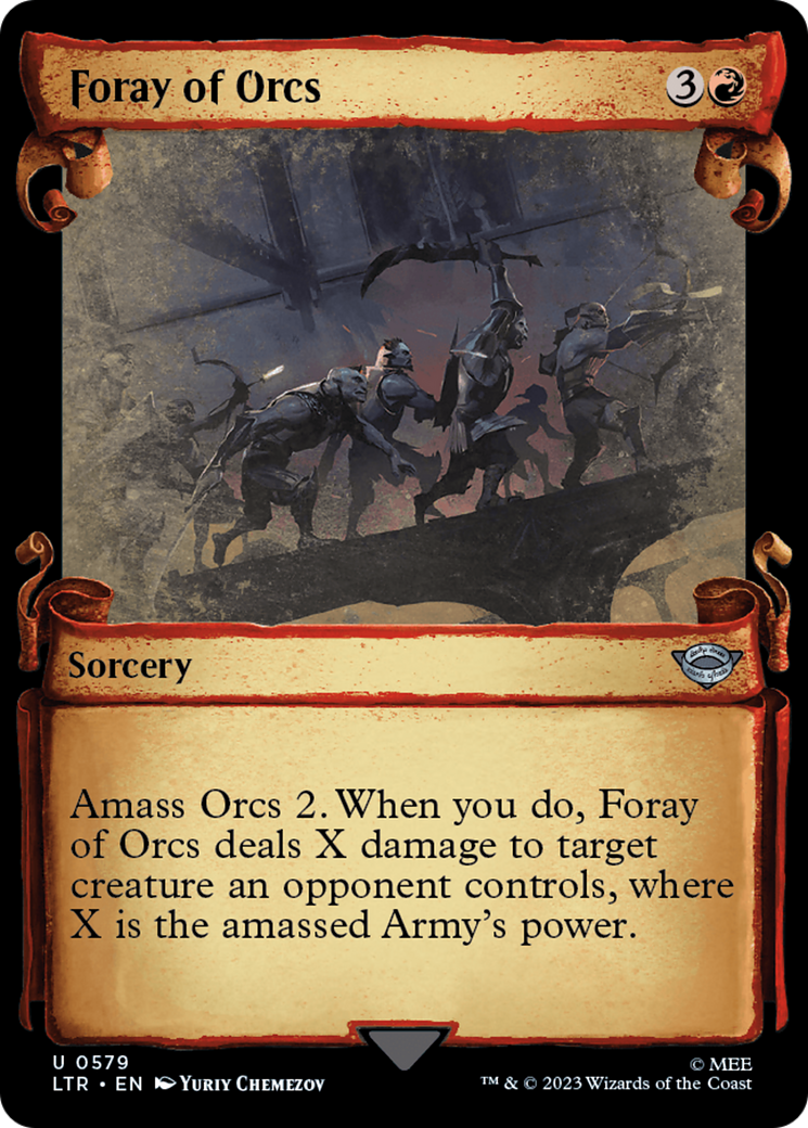 Image of Foray of Orcs (Showcase Scrolls) (LTR-579) - The Lord of the Rings: Tales of Middle-earth: (Showcase)