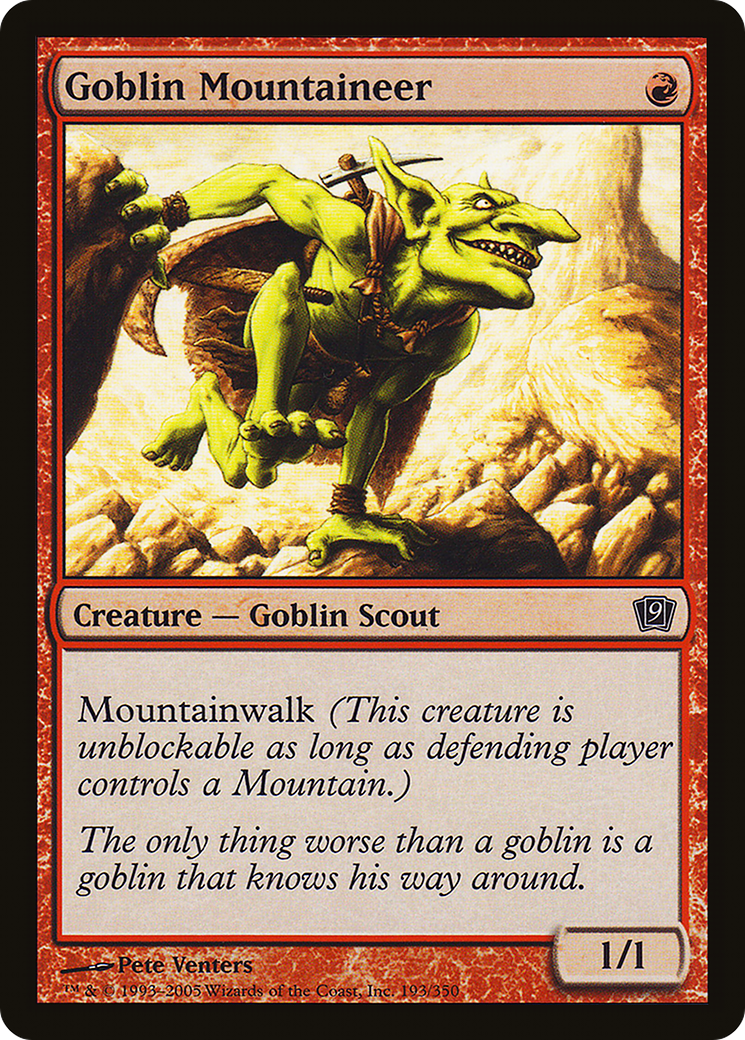 Image of Goblin Mountaineer (9ED-193) - 9th Edition