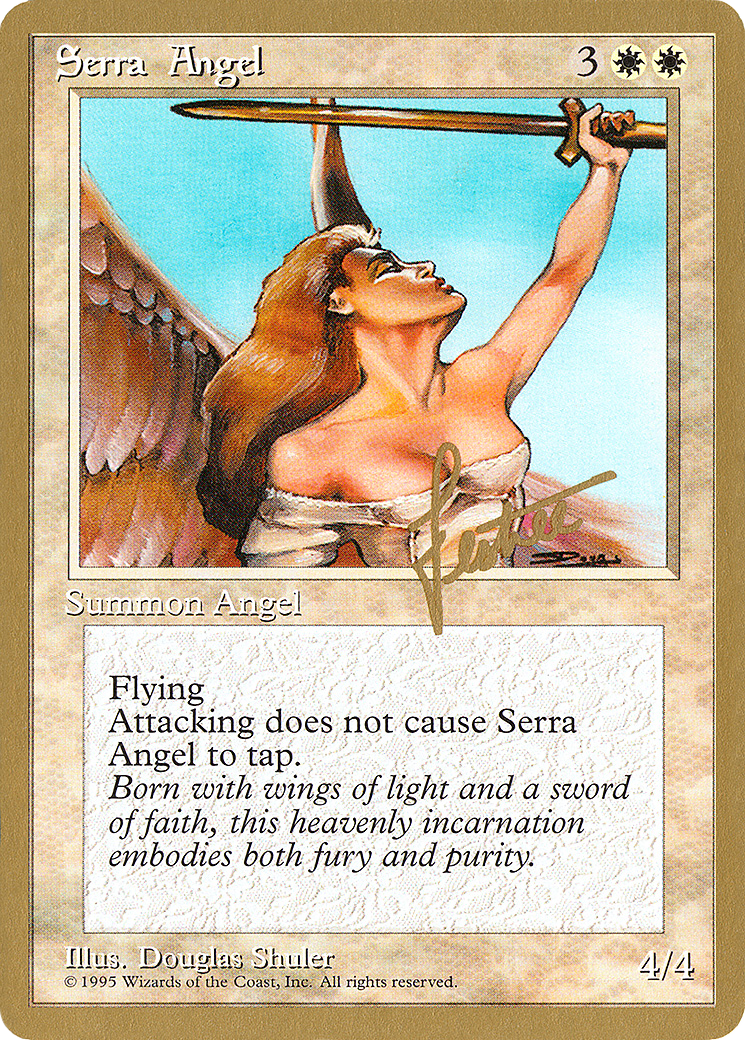 Image of Serra Angel - 1996 Bertrand Lestree (4ED) (WCD-) - Pro Tour Collector Set