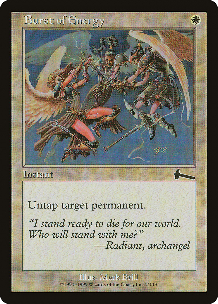 Image of Burst of Energy (ULG-003) - Urza's Legacy