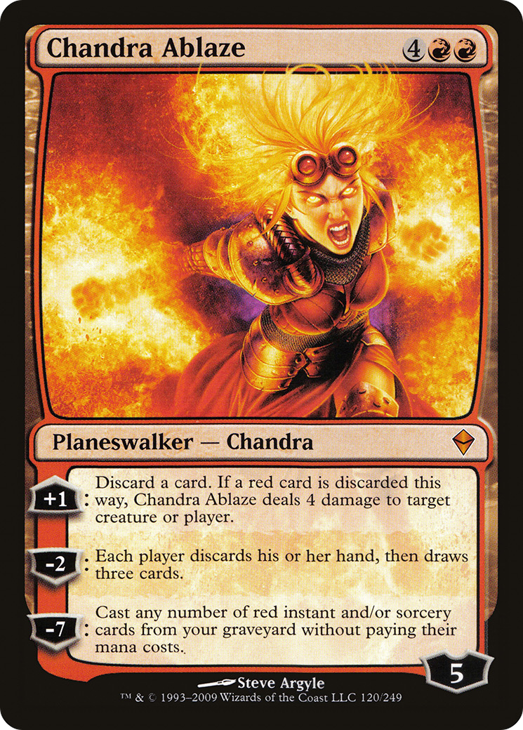 Image of Chandra Ablaze (ZEN-120) - Zendikar Foil