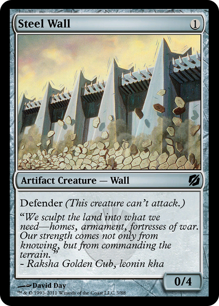 Image of Steel Wall (TD2-003) - Duel Decks: Mirrodin Pure vs. New Phyrexia