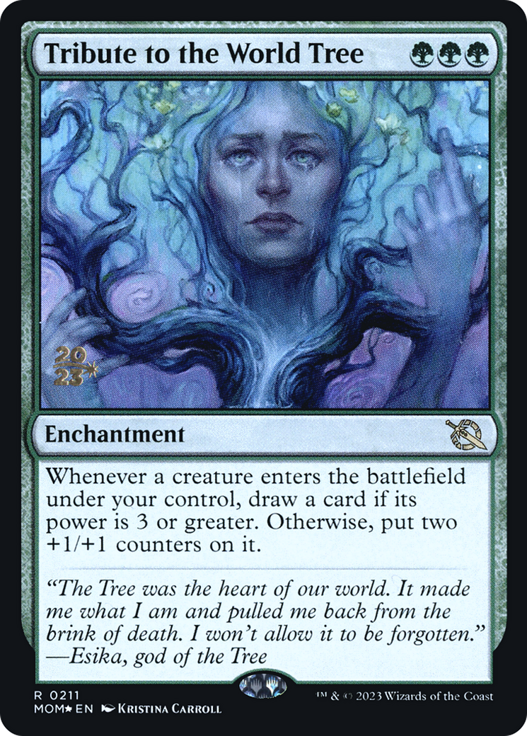 Image of Tribute to the World Tree (PRE-211) - March of the Machine Promos Foil