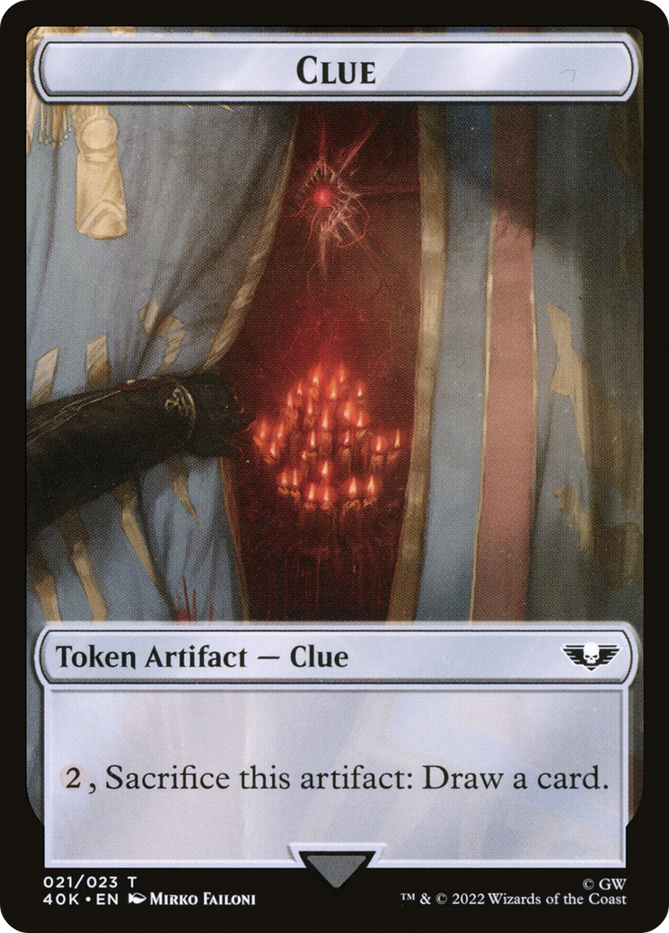 Image of Clue (T40K-021) - Warhammer 40,000 Tokens