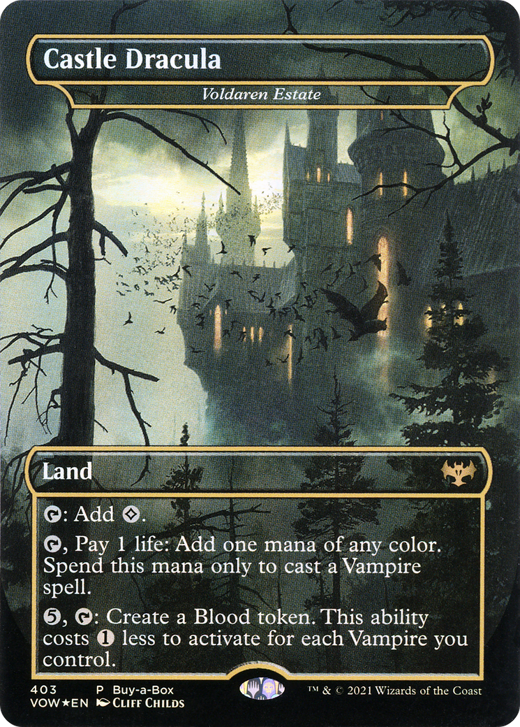 Image of Castle Dracula - Voldaren Estate (BABP-403) - Innistrad: Crimson Vow / Castle Dracula (Borderless) Foil