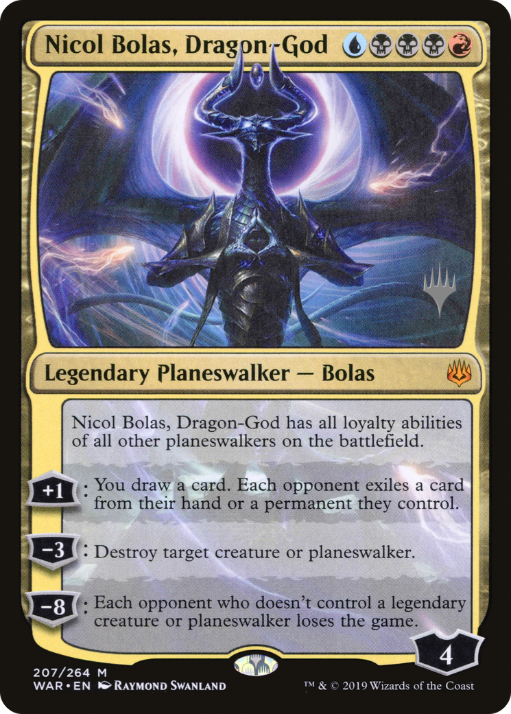 Image of Nicol Bolas, Dragon-God (PPM20-207) - War of the Spark Promos Foil