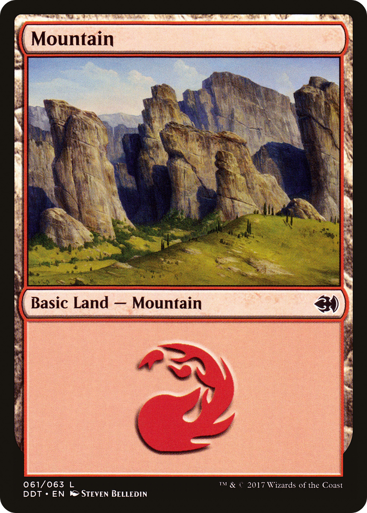 Image of Mountain (61) (DDT-061) - Duel Decks: Merfolk vs. Goblins