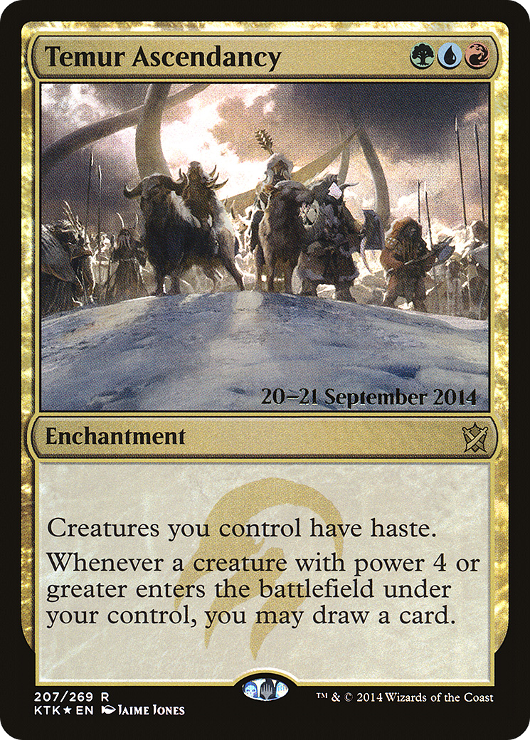 Image of Temur Ascendancy (PRE-207) - Khans of Tarkir Promos Foil