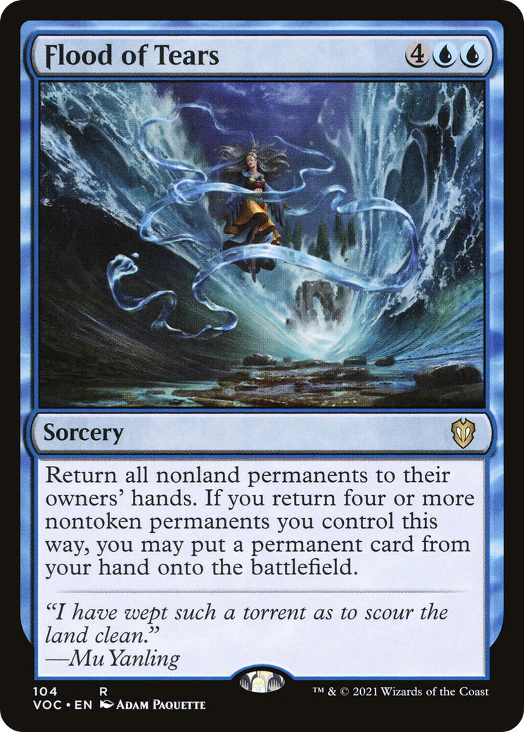 Image of Flood of Tears (VOC-104) - Crimson Vow Commander