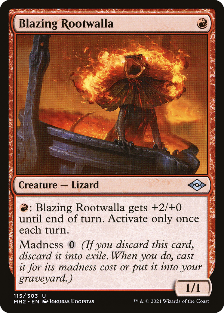 Image of Blazing Rootwalla (MH2-115) - Modern Horizons 2
