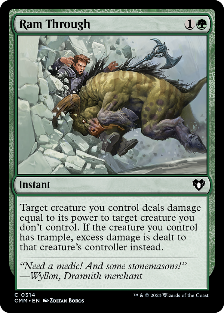 Image of Ram Through (CMM-314) - Commander Masters Foil